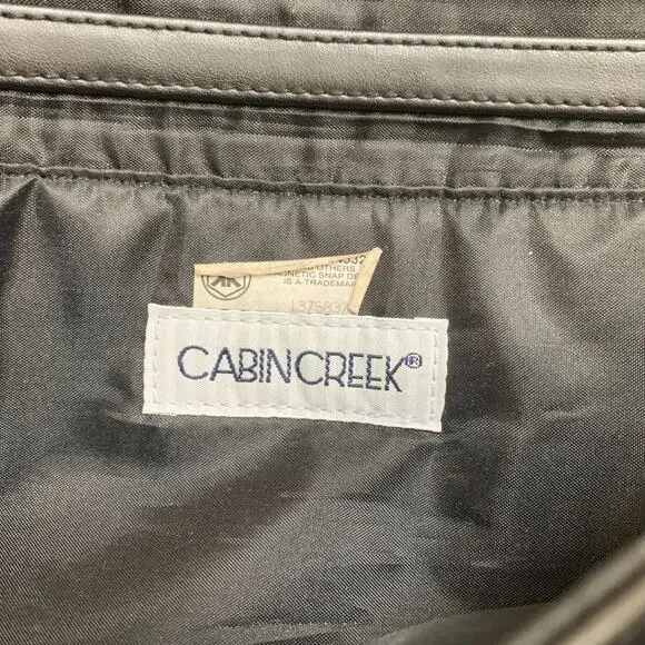 CABIN CREEK Soft Black Leather Vintage Flap Clutch Purse - Picture 12 of 15